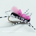 Fat albert  black & pink foam dry fly  READY TO SHIP (prices for 12 flies)