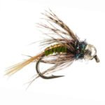 Ales TG Olive Allstars Nymph with tungsten beadhead fly(prices for 12 flies)