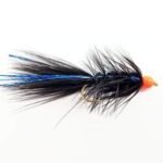 BLUE CRYSTAL WOOLLY BUGGER ORANGE HEAD STREAMER (PRICE FOR  12flies) 12 PIECES)