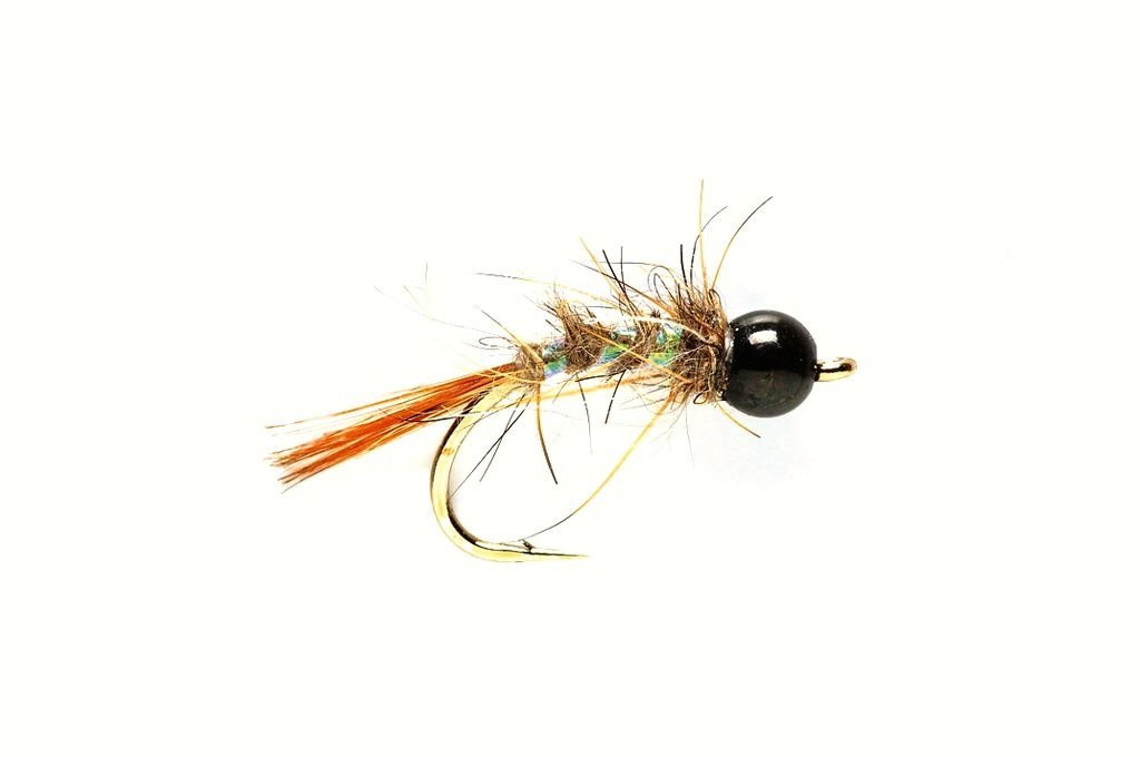 Blackhead.jpg hares ear black bead with tungsten nymph (prices for 12 flies) - Image 1