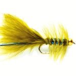 Blue flach damsel goldhead streamer fly (price for 12 flies)