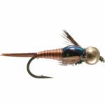 Copper John nymph with tungsten goldhead  fly (price for 12 piecs)