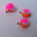 TGN mult colors pink/orange and light blue eggs with tungsten bead(price for 12 pieces)