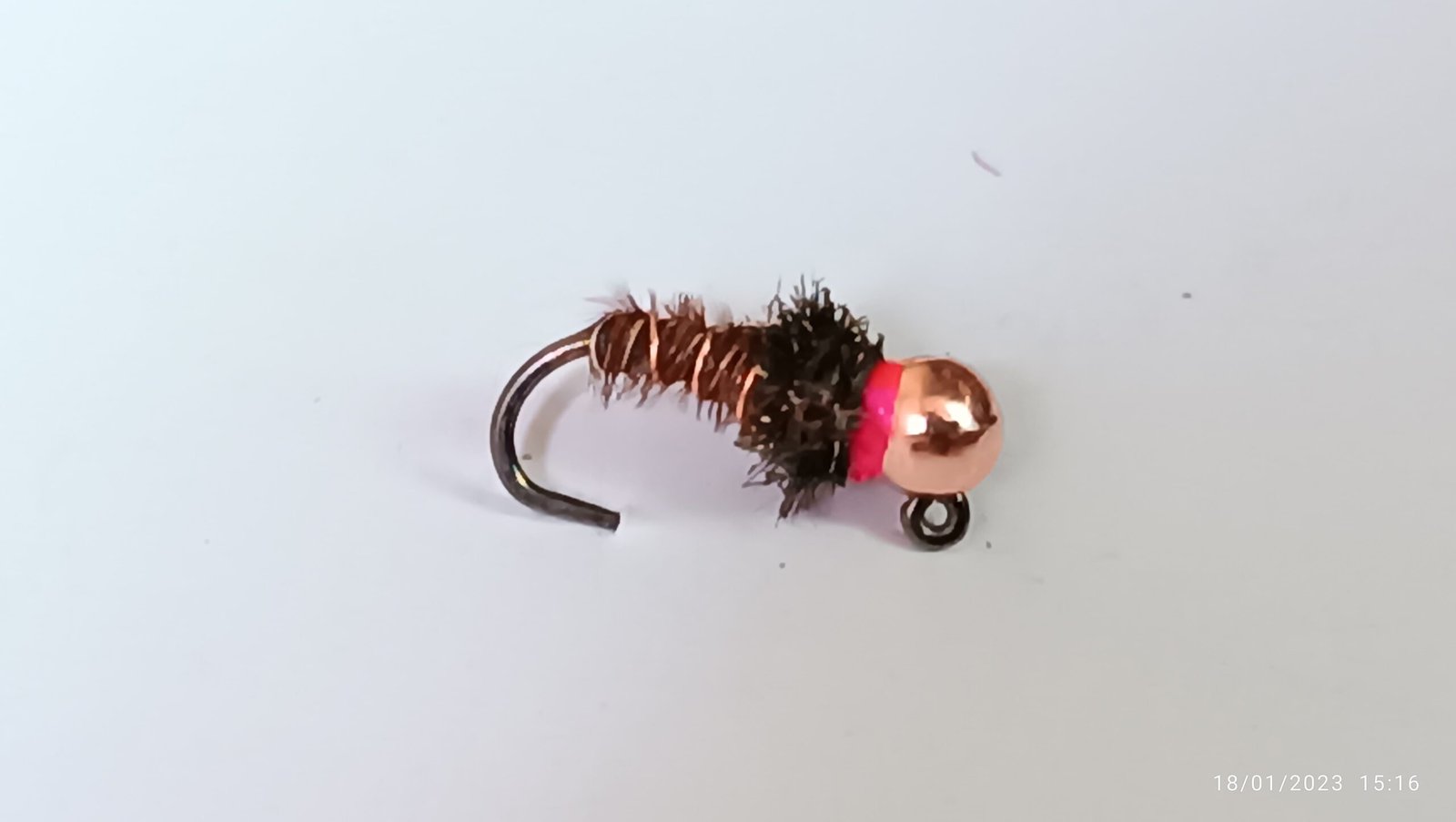 IMG_20230118_151628-scaled-1.jpg Pt pink neck euro tungsten nymph fly (prices for 12 flies) - Image 1