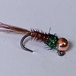 Pt peacock lite thorax Tungsten nymph fly (price for 12 flies)