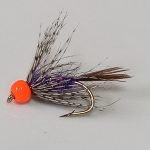 Purple PT lite soft hackle fly (price for 12 flies)