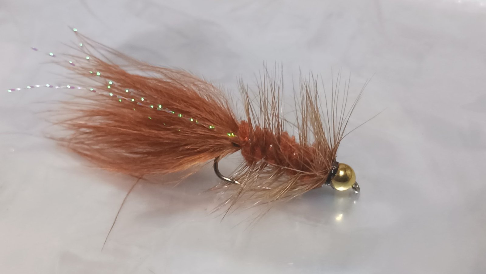 IMG_20240306_185742-scaled-1.jpg Beadhead brown woolly bugger streamers (price for 12 flies) - Image 1