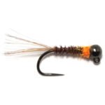 P.T orange hotspot  euro tungsten nymph (price for 12 flies )