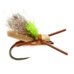 Mini Flopper tan dry READY TO SHIP  fly (prices for 12 flies)