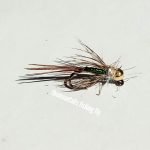 HAMMER HEAD HOLO GREEN TUNGSTEN EURO NYMPH (PRICE FOR 12 PIECE)
