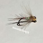 GREASE LIGHTING TUNGSTEN EURO NYMPH FLY (PRICE FOR 12 PIECES)