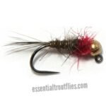 Hare ear red thorax tungsten nymph(price for 12flies)