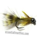OLIVE DAMSEL TUNGSTEN  EURO NYMPH FLY (PRICES FOR 12 PIECES)