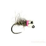 Pink spot hares ear euro nymph tungsten (price for 12 flies)