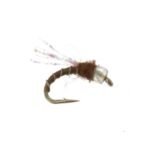 crystal midge brown nymphs fly(price for 12 flies)