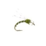 crystal midge olive nymphs fly(price for 12 flies)