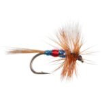 Patriot blue red spot dry (prices for 12 flies)