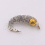 BEADHEAD BOTTOMROLLER HARES NYMPH  WITH TUNGSTEN BEAD(PRICE FOR 12 PIECS)