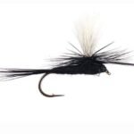BLACK GNAT PARACHUTE DRY (PRICE FOR 12 PIECS)