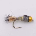 Hares ear nymph goldhead nymph fly READ TO SHIP (price for 12 piecs)