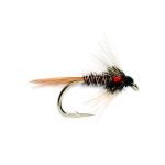 Red cheek Holographic Red cruncher nymph fly (price for 12 piecs)