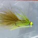 HOTHEAD DAMSEL CHARTREASE BEAD (PRICE FOR 12 FLIES)