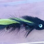 ARTICULATED  GALLOP'S BLACK BOOGIE MAN STREAMER FLY  ( FOR 12 PIECES)