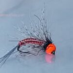 Ales hot orange copper warrier  nymph fly  (price for 12 piecs)